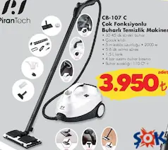 PİRANTECH ÇOK FONKSİYONLU BUHARLI TEMİZLİK MAKİNESİ